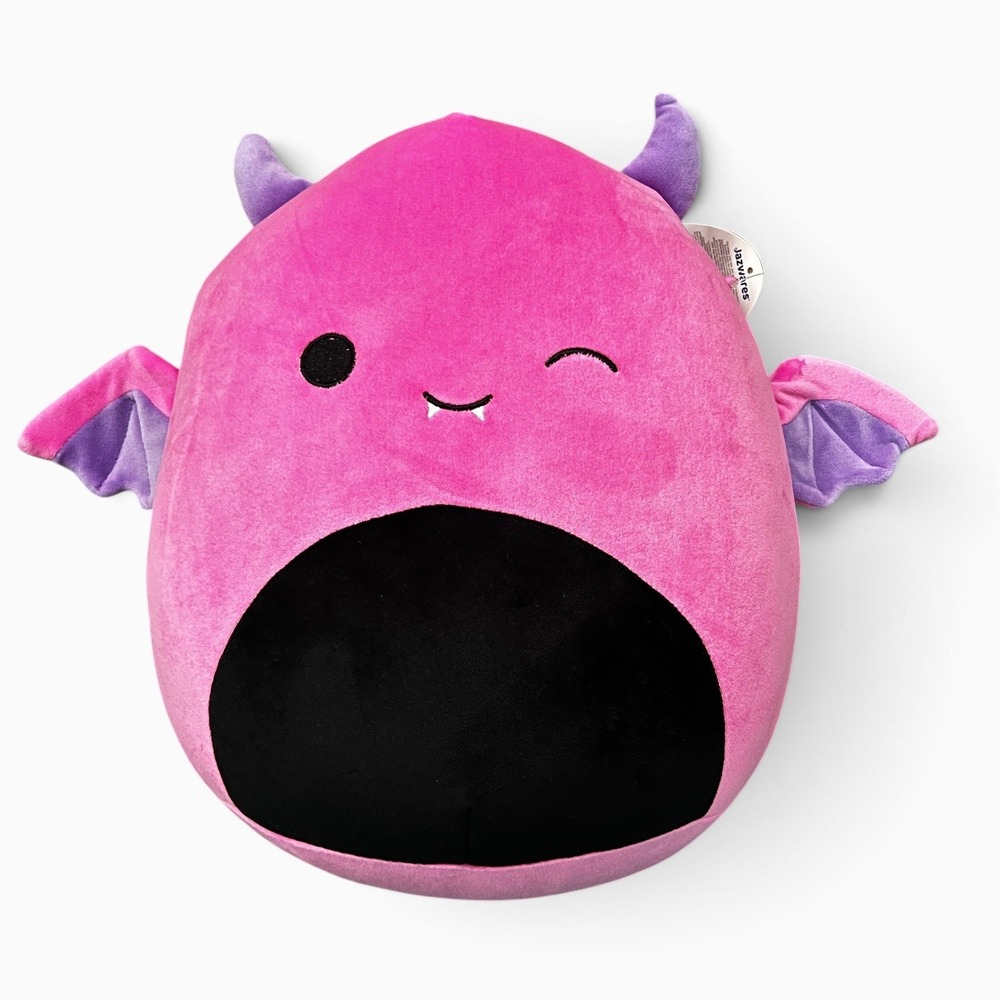 Squishmallows Wakisha 12" Pink Bat Plush Stuffed Animal Halloween
